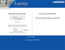 Tablet Screenshot of elearning.albertus.edu